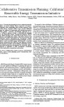 Collaborative Transmission Planning: California’s Renewable Energy Transmission Initiative